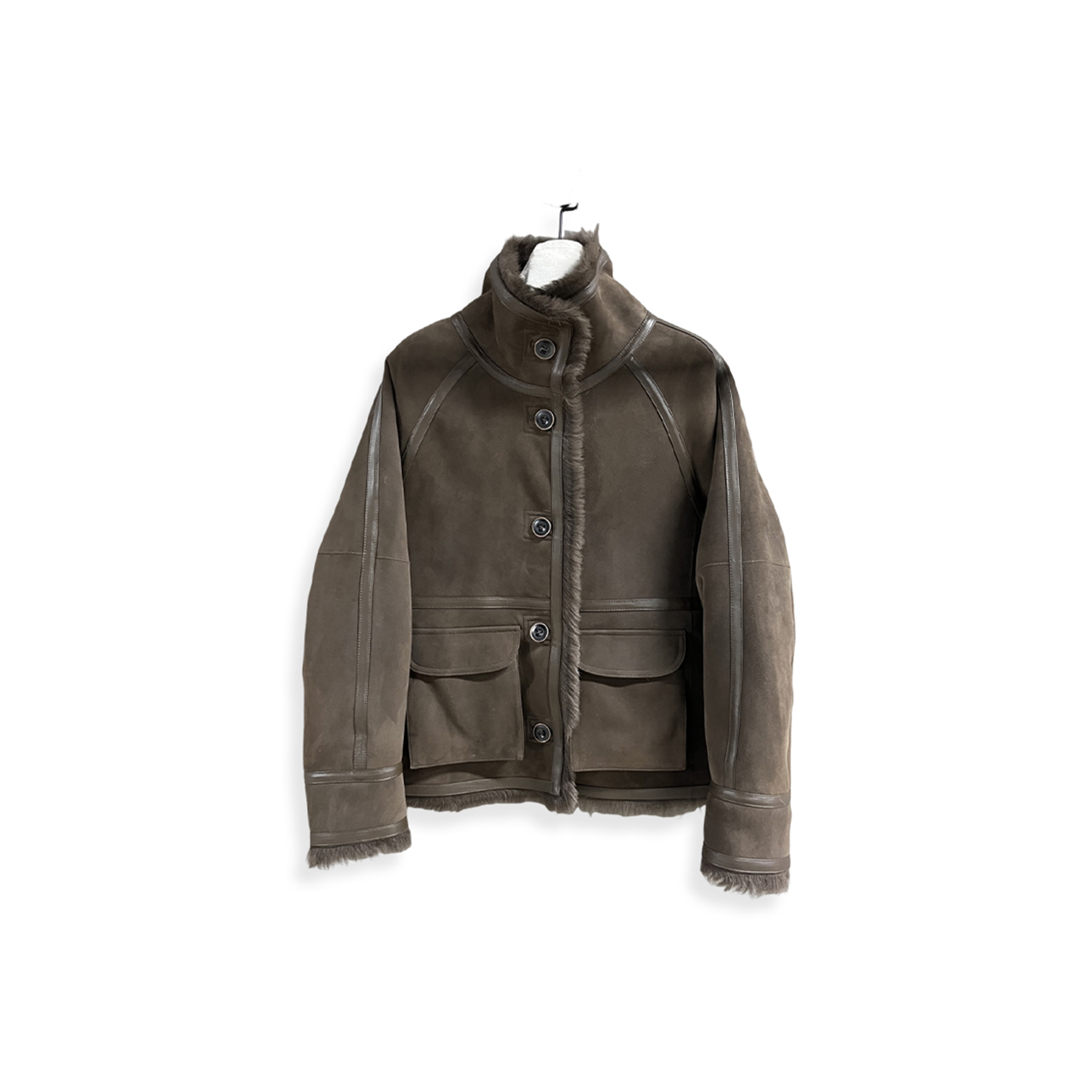 BALENCIAGA REVERSIBLE SHEARLING COAT 